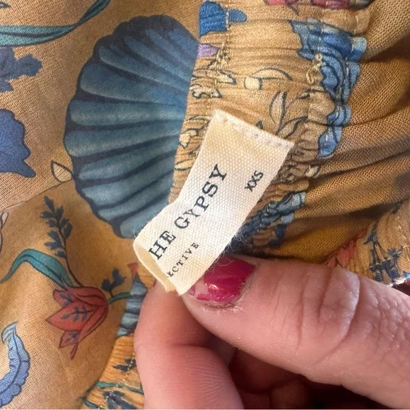 Spell Multicolor Seashell Mermaid Floral Skirt and Blouse Set - Picture 5 of 8